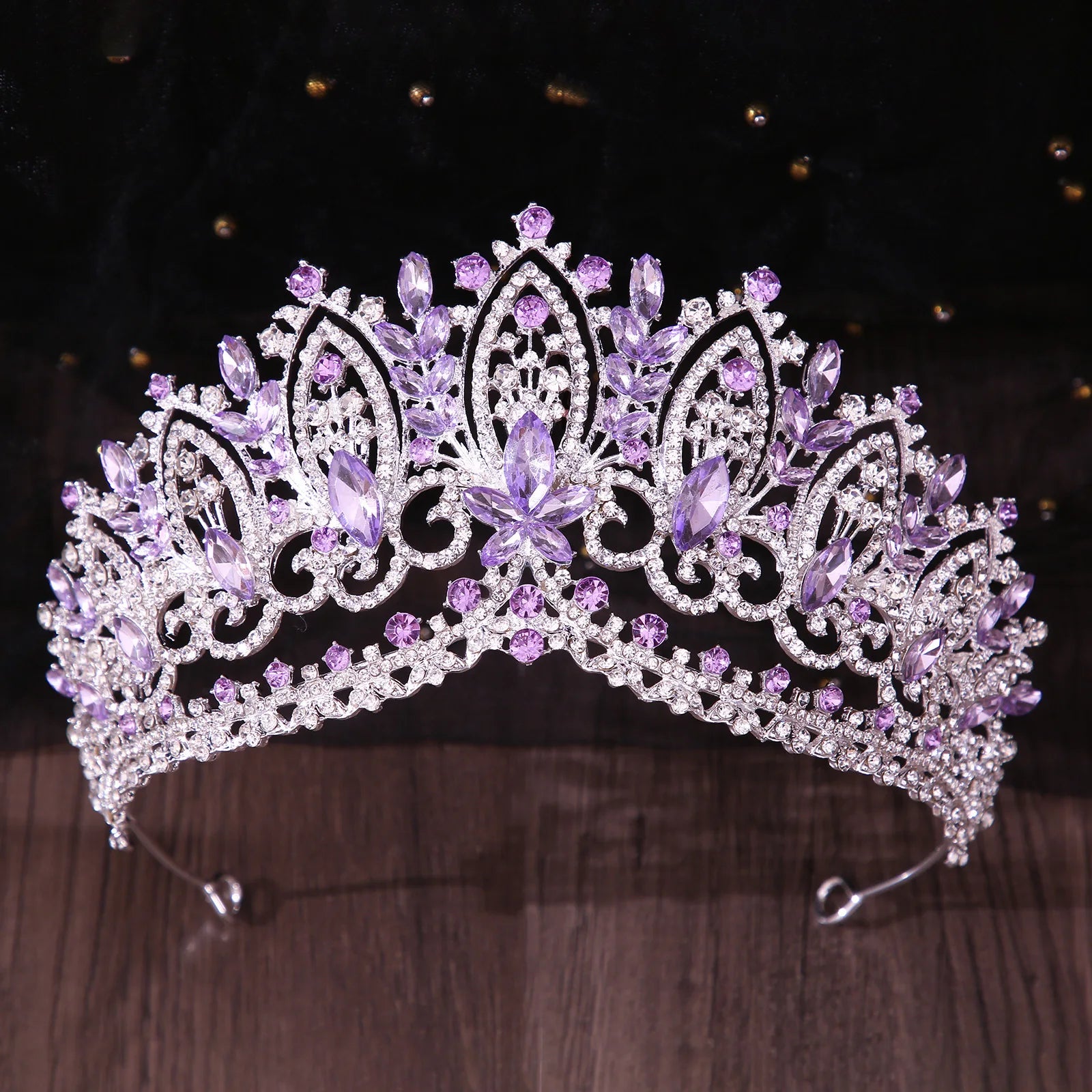 Luxury Bling Green Crystal Bridal Tiaras Crown For Women Rhinestone Pageant Prom Diadem Wedding Hair Accessories Jewelry