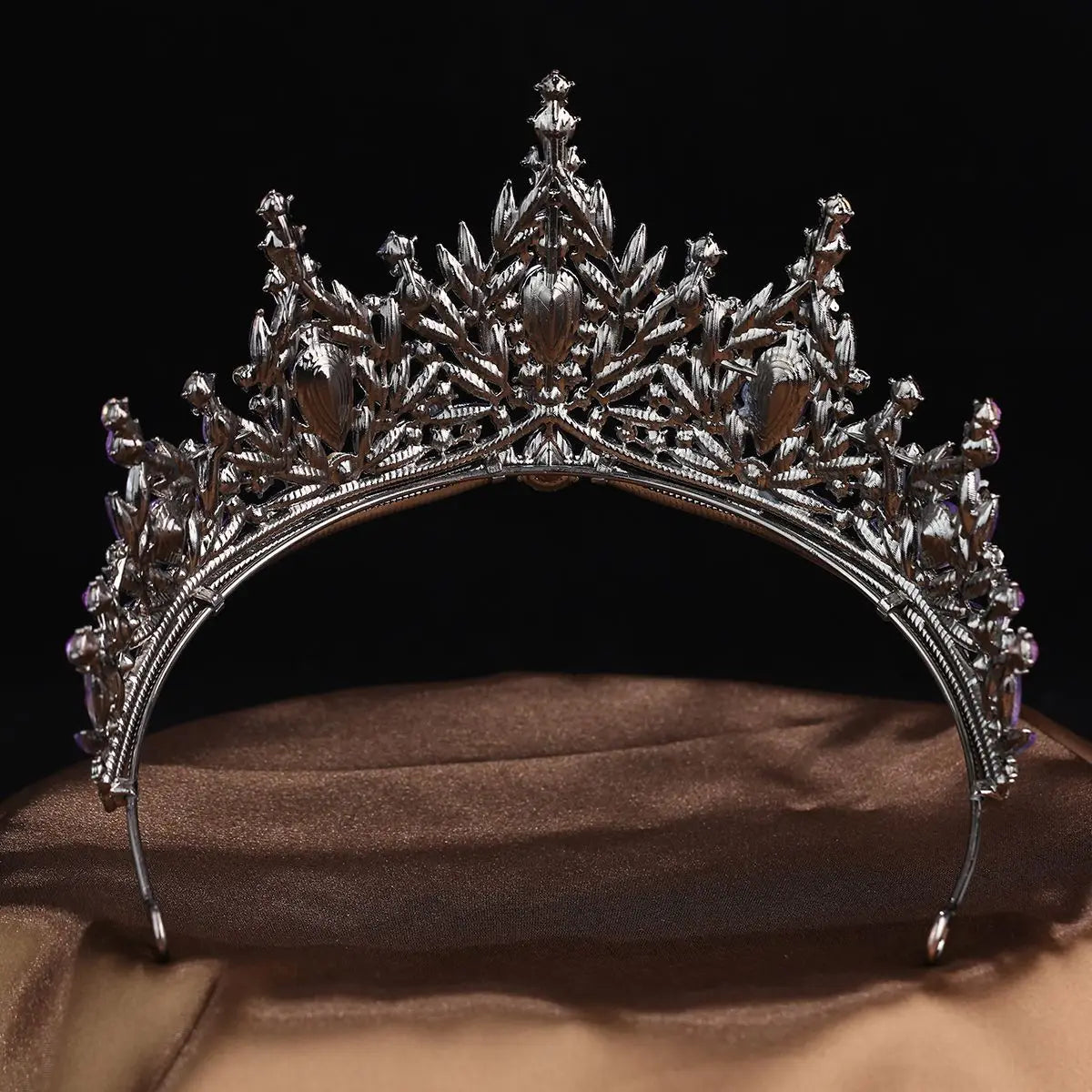 Luxury Water Drop Crystal Opal Bridal Tiara For Women Girls Headband Wedding Birthday Party Crown Hair Dress Accessories