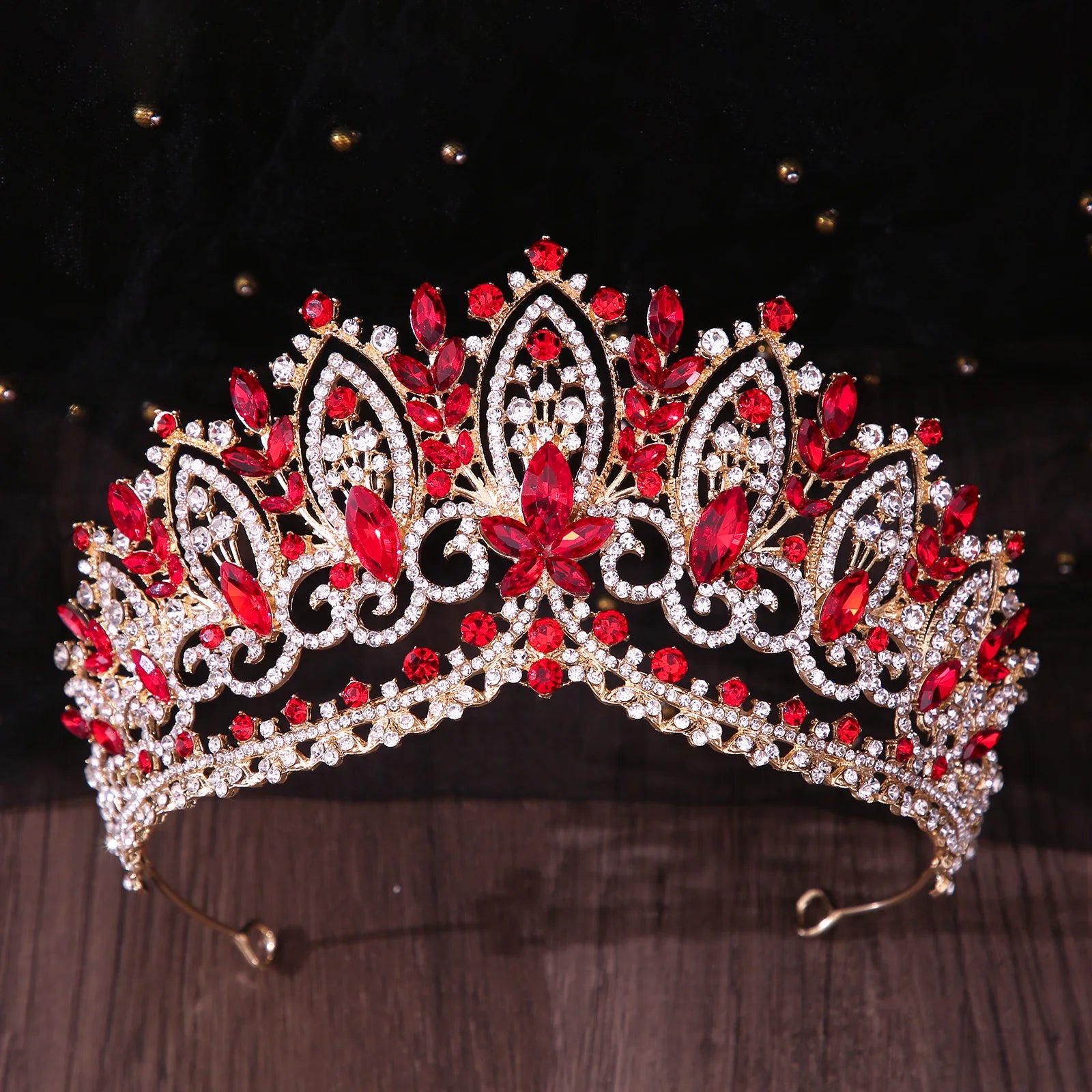 Luxury Bling Green Crystal Bridal Tiaras Crown For Women Rhinestone Pageant Prom Diadem Wedding Hair Accessories Jewelry